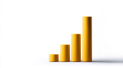 Confident businessman analyzing Q4 results with upward graph indicating growth and success. A prosperous entrepreneur examines financial data a positive trajectory showcasing a profitable