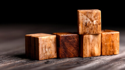 From 2nd to 3rd quater symbol. Turned wooden cubes and changed words 2nd quater to 3rd quater . Beautiful grey table grey background. Business happy 3rd quater concept copy space.