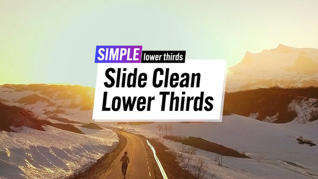 Slide Clean Lower Thirds