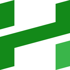 alphabet h  vector logo monograme template