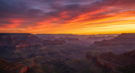 Fototapeta premium Grand canyon sunrise landscape