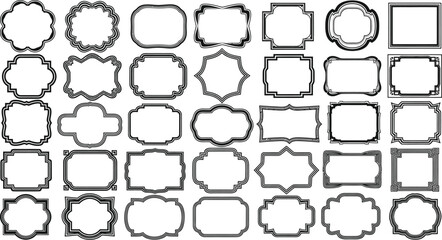 Vector frames: decorative border collection for graphic design