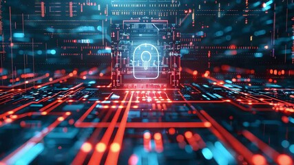 4K Cyber security video data protection motion video cyber protection video internet network security video digital protection video cyber security video. - Powered by Adobe