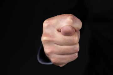 Fig sign. Fig gesture in the dark