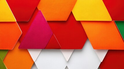 Repeating Triangles in Retro Sunset Palette