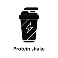 Protein shake Vector Icon which can easily modify or edit