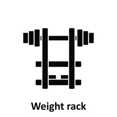 Weight rack Vector Icon which can easily modify or edit