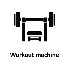 Workout machine Vector Icon which can easily modify or edit