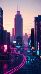 Downtown los angeles at night