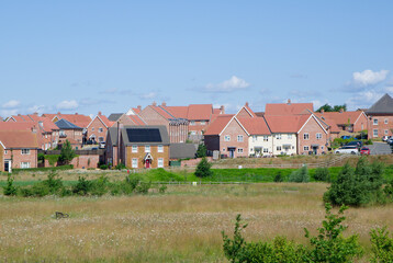 Modern housing estate in Hunstanton, Norfolk