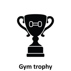 Gym trophy Vector Icon which can easily modify or edit