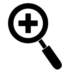 Fototapeta premium Zoom plus symbol isolated on transparent background