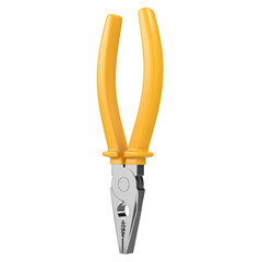 Pliers isolated on transparent background