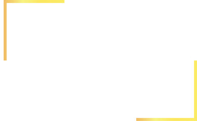 Minimalist Gold Frame Border Design Element, Simple Corner Frame with Golden Gradient, Modern Graphic Frame for Invitations and Cards isolated on white background