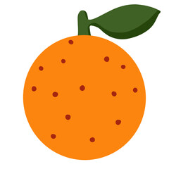 Mandarin Orange Illustration PNG – Sweet Citrus Fruit Clipart with Transparent Background