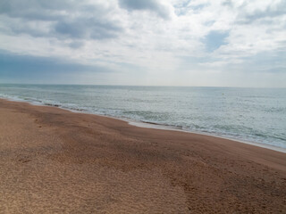 Playa de Calella, Barcelona, Catalunya, España.