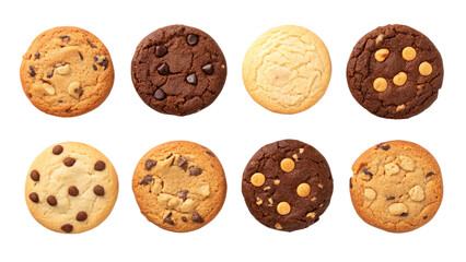 Assorted gourmet cookies chocolate chip peanut butter sugar cookies bakery style fresh baked treat 100 characters