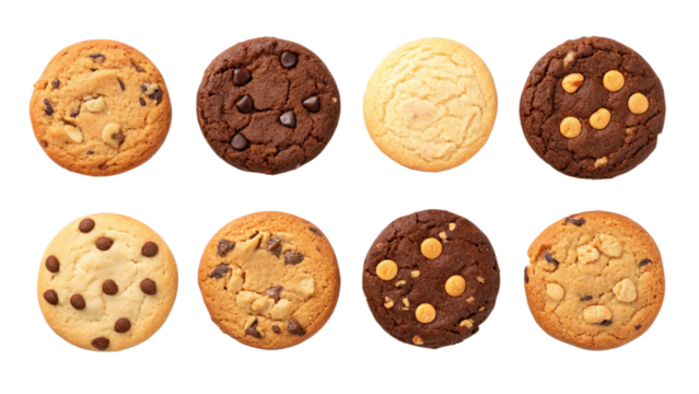 Assorted gourmet cookies chocolate chip peanut butter sugar cookies bakery style fresh baked treat 100 characters