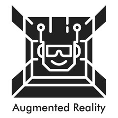 Augmented Reality Icon - Glyph Style