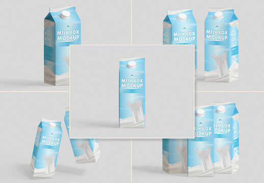 Milk Box Mockup