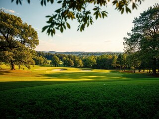 Tranquil Golf Course View - Natural Landscape