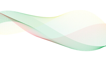 Fototapeta premium Colorful Abstract Wave Background with Gradient Lines