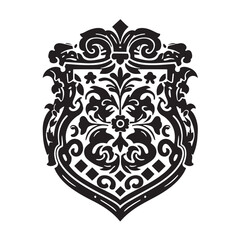 Shield black illustration  