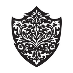 Shield black illustration  