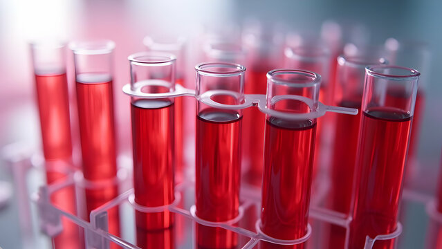 Luminescent Blood Tubes Abstract Layout