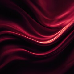 Fototapeta premium Deep crimson silk drapes in flowing waves