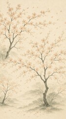 Elegant cherry blossom art.