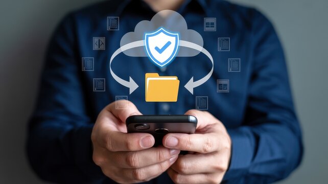 Secure Cloud Data Transfer: Mobile Phone File Synchronization and Protection