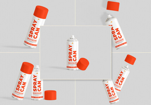 Spray Can Mockup
