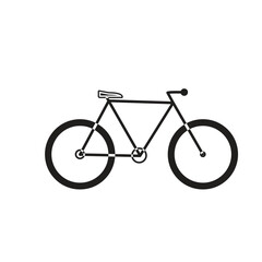 bicycle icon on white background