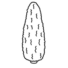 vegetable line art for coloring