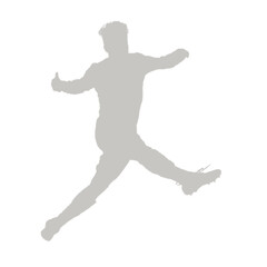 silhouette of a man jumping
