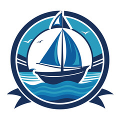 Nautical Travel Logo for Boating Services
