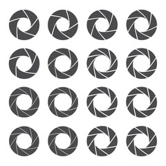 Camera Aperture Shapes Set