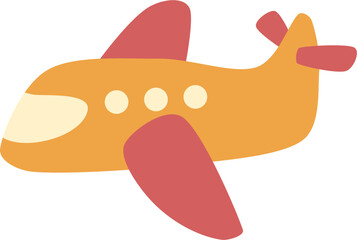 vector illustration of a cartoon airplane