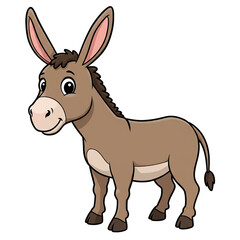 Donkey Animal Vector Illustration