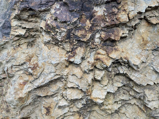 Gray brown grunge Abstract stone background texture of the stone wall Close-up, Light gray rock backdrop backdrop banner	