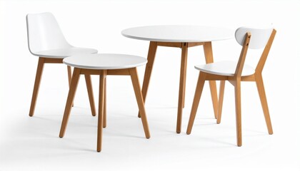 wooden table and chairs
