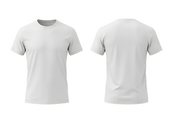 Fototapeta premium White TShirt Mockup Front and Back Views