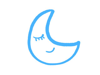 Obraz premium moon ,A set of summer illustrations, cute hand drawn stickers