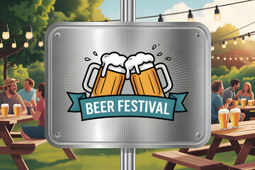 Celebrate craft brews and community spirit at the regional beer festival this summer evening outdoors Generative AI