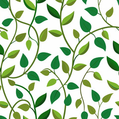 seamless pattern with leaves