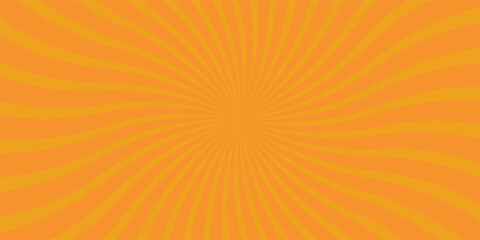 Vector Abstract orange sun rays and sunburst,Vector illustration. Sun beam ray sunburst pattern background. Retro bright backdrop.