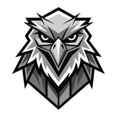 The majestic eagle head sports logo embodies strength, boldness, and resolute determination effectively