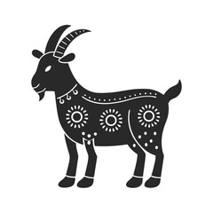 Goat icon silhouette vector illustration
