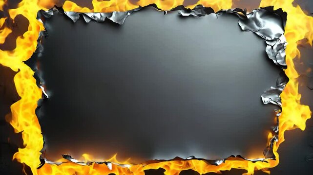 Paper flame burning with fire.For background ideas
